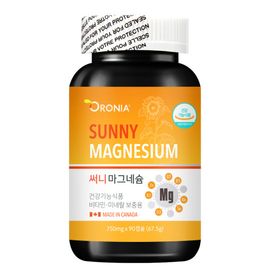 [ORONIA] Sunny Magnesium 90 Tablets_Vitamin D, Zinc, Niacin, Biotin, Selenium, Vitamin B6, Vitamin B1_Made in Canada